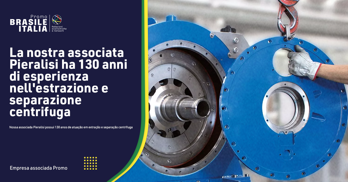 La nostra associata Pieralisi ha 130 anni di esperienza nell'estrazione e separazione centrifuga.
